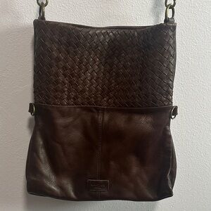 margot Brown Leather Crossbody